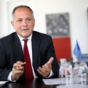 EZB-Direktoriumsmitglied Benoit Chera hielt eine Rede