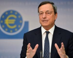 Mario Draghi sprach auf einer Pressekonferenz