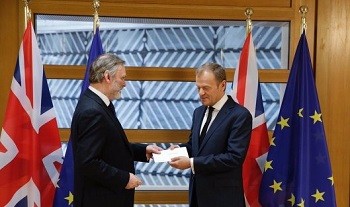 Großbritannien hat ein Verfahren für den Austritt aus der Europäischen Union eingeleitet (29.03.2017)
